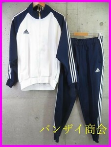 1070b15◆90sヴィンテージ◆セットアップ◆adidas アディダス トラックジャージ 上下 O/ジャケット/ジャージパンツ/オールド/トレフォイル