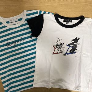 アニエスベーアンファン☆半袖Tシャツ 2枚110120/6ans