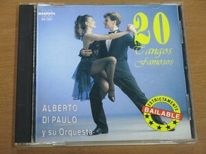 CD 20 TANGOS FAMOSOS Alberto Di Paulo y su Orquesta 輸入盤 中古品 アルベルト・ディパウロ