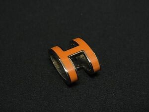 1円 HERMES エルメス ポップアッシュ ネックレストップ ペンダントトップ アクセサリー オレンジ系×シルバー系 FD6392