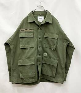 WTAPS ダブルタップス ミリタリージャケット 212WVDT-SHM02 綿100% 日本製 M カーキ 通年