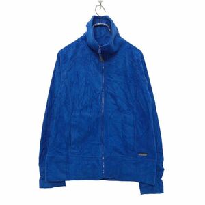 Calvin Klein フリース ジャケット S ブルー カルバンクライン ジップアップ ポケット 古着卸 アメリカ仕入 a601-6512