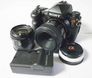 SONY α900 DSLR-A900　50mm f2.8 Macro & AF 24mm f2.8付き　動作確認済み　美品 