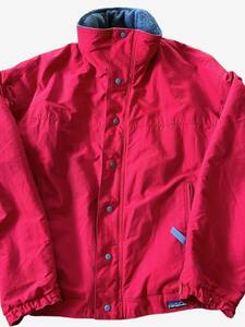 ★★★vintage patagonia パタゴニア ソフトシェル 裏フリース 旧シェルドシンチラジャケット 前身モデル M 赤レッドＲＥＤ★★★