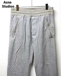 XXS【Acne Studios JOHNA PANTS CA39815 RN131738 GRAY GREY アクネ ストゥディオズ パンツ スウェットパンツ スエットパンツ グレー】