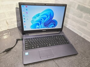 【中古動作品】管1A160 FRONTIER NL Series CPU core i3-7100U SSD240GB、メモリー8GB、バッテリー有り　クリーンインストール済み 