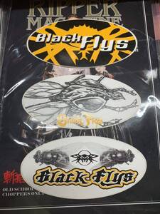 BLACKFLYSブラックフライ ステッカー 正規品 USA サングラス USDM 3枚セット 輸入 送料110円 90年代 西海岸 希少 sticker