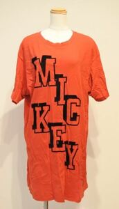 UNIQLO ユニクロ Disney ディズニー Tシャツ ワンピース ミッキー 半袖 Mサイズ レッド kmrt k①ik0901★