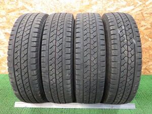 ブリヂストン BLIZZAK VL1 195/80R15 107/105L LT 2019年製 6.5～7.5分山【4本/スタッドレス/ハイエース キャラバン】手渡し可