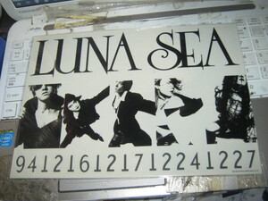 LUNA SEA ルナシー _ 94/2/6/2/7/224/227+LUNATIC TOKYO+? 復刻版ステッカーシート3枚セット 未開封 SUGIZO 河村隆一 J INORAN 真矢 