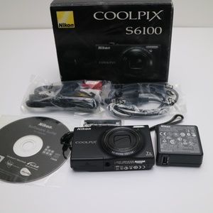 美品 COOLPIX S6100 ノーブルブラック 即日発送 デジカメ Nikon デジタルカメラ 本体 あすつく 土日祝発送OK