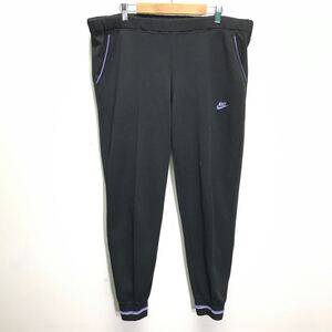 90s スーパービンテージ【NIKE】ナイキ トラックパンツ ジャージ スポーツMIX ストリート 古着コーデ レトロ ダンス 黒タグ XL /Y23154ii