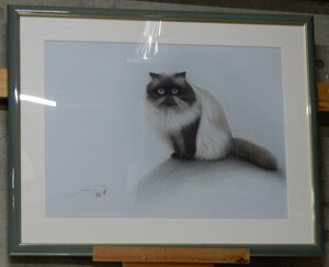 ☆目玉放出企画☆　猫の絵描き人　高橋行雄　　愛猫dan ヒマラヤン☆○☆☆We ship overseas.