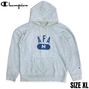 希少■Champion (チャンピオン) AFA プルオーバー 長袖 スウェット パーカー 霜降り グレー 灰 XL アメカジ ヴィンテージ 復刻 オールド