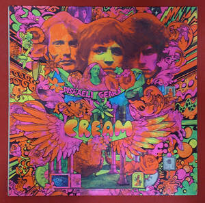 UK Original 初回 reaction 594003 DISRAELI GEARS / CREAM MAT: A2/B3