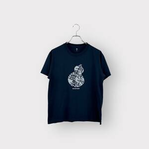 人気 mont-bell モンベル Tシャツ プリント ネイビー系 アウトドア メンズ サイズ M ネ 衣類B