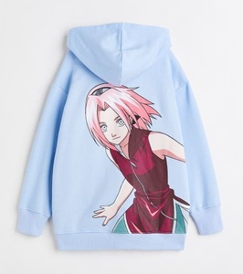 【160/165サイズ】完売品 H＆M 新品 正規品 NARUTO ナルト 春野サクラ パーカー /スタジオぴえろ 岸本斉史 漫画 ジャンプ