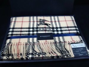 A155　BURBERRY LONDON　ひざ掛け　未使用　バーバリー　ウール100％　