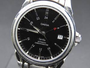 1円～! 稼動品★正規品 OMEGA オメガ 4533.51 デビル コーアクシャル GMT 自動巻き クロノメーター 純正ブレス メンズ腕時計 SSCLG2284