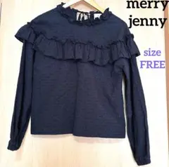 merry jenny メリージェニー　フリル　コットン　シャツ　FREE 長袖