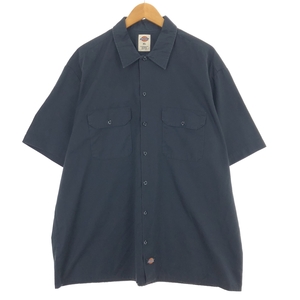 古着 ディッキーズ Dickies 半袖 ワークシャツ メンズXL /eaa448414