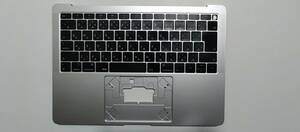 ★動作確認済★Macbook Air 2018 2019 13インチA1932 用キーボードパームレスト（シルバー色 JIS配列）