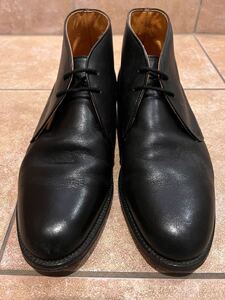 Clarks HAPSFORD CHUKKA BOOTS クラークス チャッカブーツ ブラック 9 27cm MADE IN ENGLAND ビジネスシューズ 紳士靴 冠婚葬祭 フォーマル