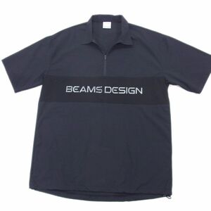 美品●TIGORA by BEAMS DESIGN ビームス ハーフジップ シャツ 半袖 プルオーバー ゴルフ ランニング ティゴラ メンズ Mサイズ 1円スタート