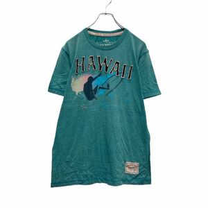 OLD NAVY 半袖 プリント Tシャツ S グリーン オールドネイビー ハワイ サーフィン 古着卸 アメリカ仕入 a507-6739