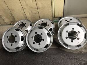 【新車外しスチールホイ－ル Y2331】TOPY 19.5x6.75 6穴 JIS P.C.D 222.25mm オフセット 136mm 6枚セット