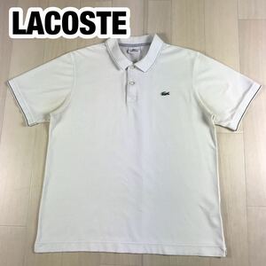 LACOSTE ラコステ 半袖ポロシャツ 5 ホワイト ティプライン ワニ