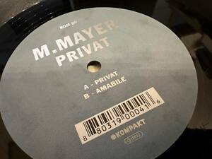 12”★M.Mayer / Privat / テック・ハウス / ミニマル！