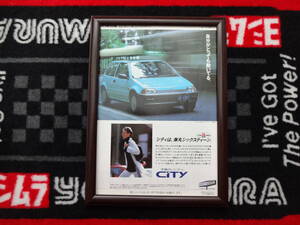 ★☆HONDA CITY　ホンダ　シティ　GA1/2　A4 当時物　広告　切抜き　雑誌　ポスター☆★