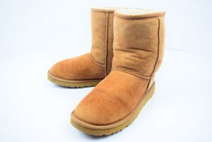 UGG AUSTRALIA★CLASSIC SHORT【24.0/明茶】ムートンブーツ/レディース◆17i03