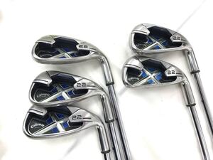 T01/506 Callaway GOLF X-22 キャロウェイゴルフ ゴルフクラブ5点セット 6番 7番 8番 9番 PW(ピッチングウェッジ) X-22 NS PRO