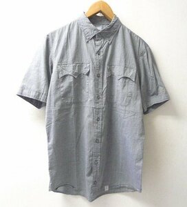 ◆kolor BEACON カラー ウエスタン 袖刺繍 ポケット付き BD 半袖 シャツ グレー サイズ2