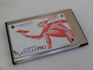 PCカード GLOBAL VILLAGE A930 POWERPORT PLATINUM PRO PC CARD 28.8 FAX/MODEM ETHERNET 動作確認済み# TB00227