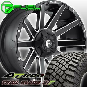 FUEL D616 CONTRA シルバラード アルマダ シエラ 20インチタイヤホイールセット ATTURO TRAIL BLADE XT 275/55R20 285/55R20 305/55R20