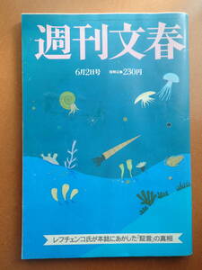 【2D-02-8】「週刊文春」大島渚・坂本スミ子/シシリー島エトナ火山/竹久みち・向田邦子/安藤優子/昭和58年1983.6.2