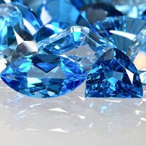 大量!!◆天然ブルートパーズおまとめ200ct ◆j ルース 裸石 ジュエリー ブルートパーズ jewelry blue topaz 