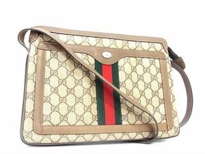 1円 GUCCI オールドグッチ ヴィンテージ シェリーライン GG柄 インターロッキングG PVC クロスボディ ショルダーバッグ BI2289