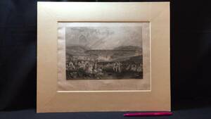 【真作 J.M.W.Turner(ターナー)/銅版画39】『Plymauth』●イギリスロマン主義●縦33.5×横40.5㎝●検)リトグラフ/水彩画/風景画