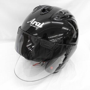 【中古品】Arai アライ ジェットヘルメット VZ-RAM PLUS VZ ラムプラス グラスブラック サイズ：59-60cm 11749707 0110