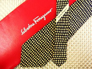 ♪32154C♪良品【鳥 ヒヨコ 柄】フェラガモ【Ferragamo】ネクタイ