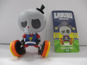 ☆3 POP MART LABUBU SPORTS ミニフィギュア WEIGHTLIFTING ウェイトリフティング スポーツ ラブブ HOW2WORK Kasing Lung INSTINCTOY