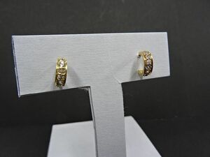 【STAR JEWELRY】スタージュエリー　クリアストーン７石　ピアス　K18 