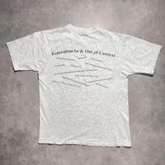 Federalists グレーTシャツ Lサイズ　USA製　両面プリント政治系