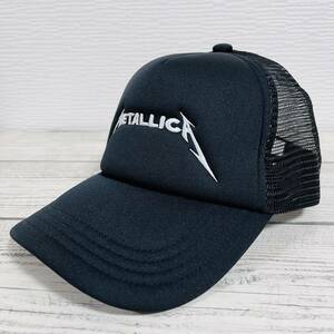 ★ METALLICA (メタリカ) ★ 56.5cm トラックキャップ メッシュキャップ メタリカキャップ 帽子 黒色 メタルキャップ (タグ付き新品未使用)