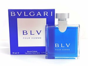 残多　ブルガリ　BVGARI　BLV　POUR HOMME　ブルー　プールオム　オードトワレ　スプレー　50ml　YK-7521