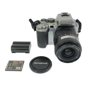 【ジャンク品】OLYMPUS E-500 ZUIKO DIGITAL 14-45mm F3.5-5.6 オリンパス デジタル一眼レフカメラ バッテリー蓋欠品 現状品 C4427